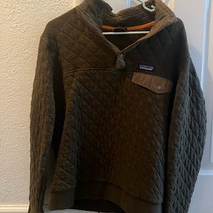 Olive quilted synchilla